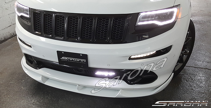 Custom Jeep Grand Cherokee  SUV/SAV/Crossover Front Add-on Lip (2011 - 2016) - $790.00 (Part #JP-005-FA)